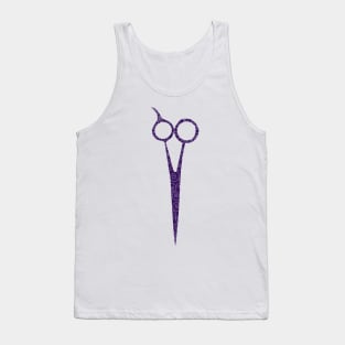 scissors - purple Tank Top